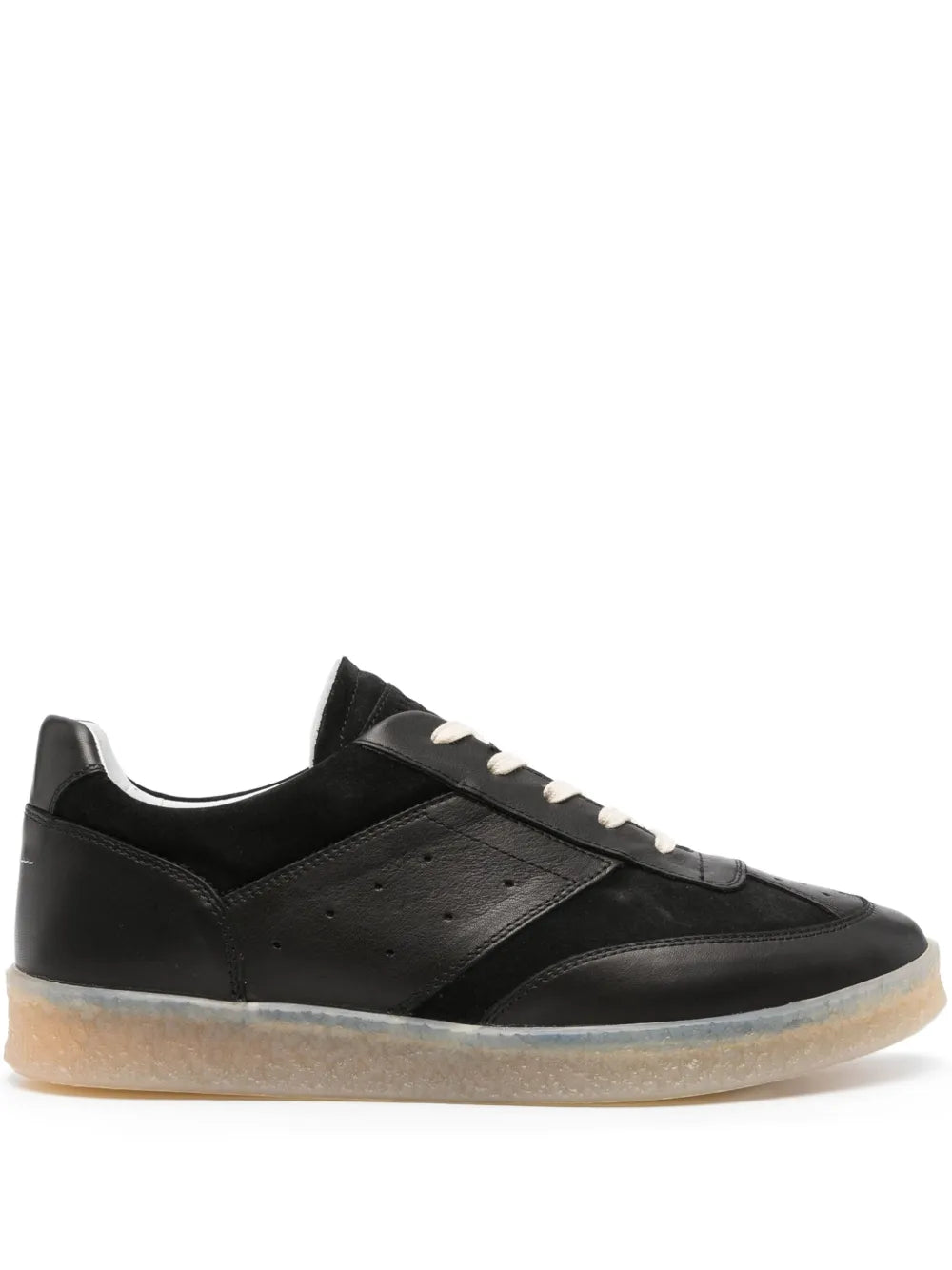 Mm6 Maison Margiela Lace-Up Leather Sneakers