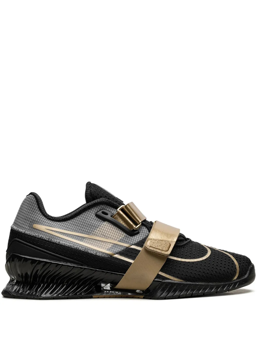 Nike Romaleos 4 Black/Metallic Gold Weightlifting Shoes