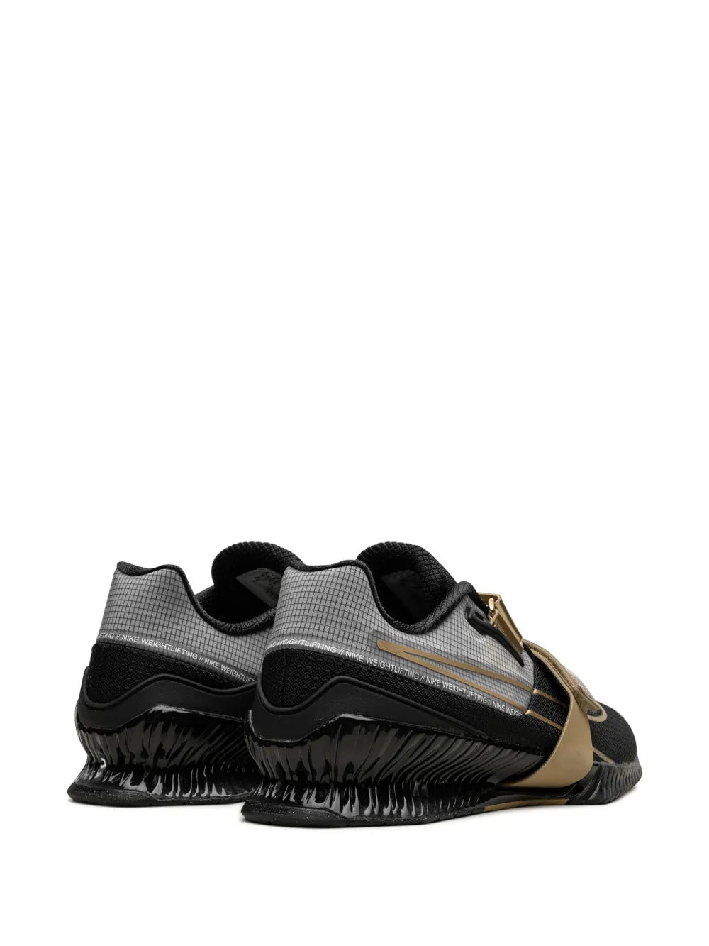 Nike Romaleos 4 Black/Metallic Gold Weightlifting Shoes