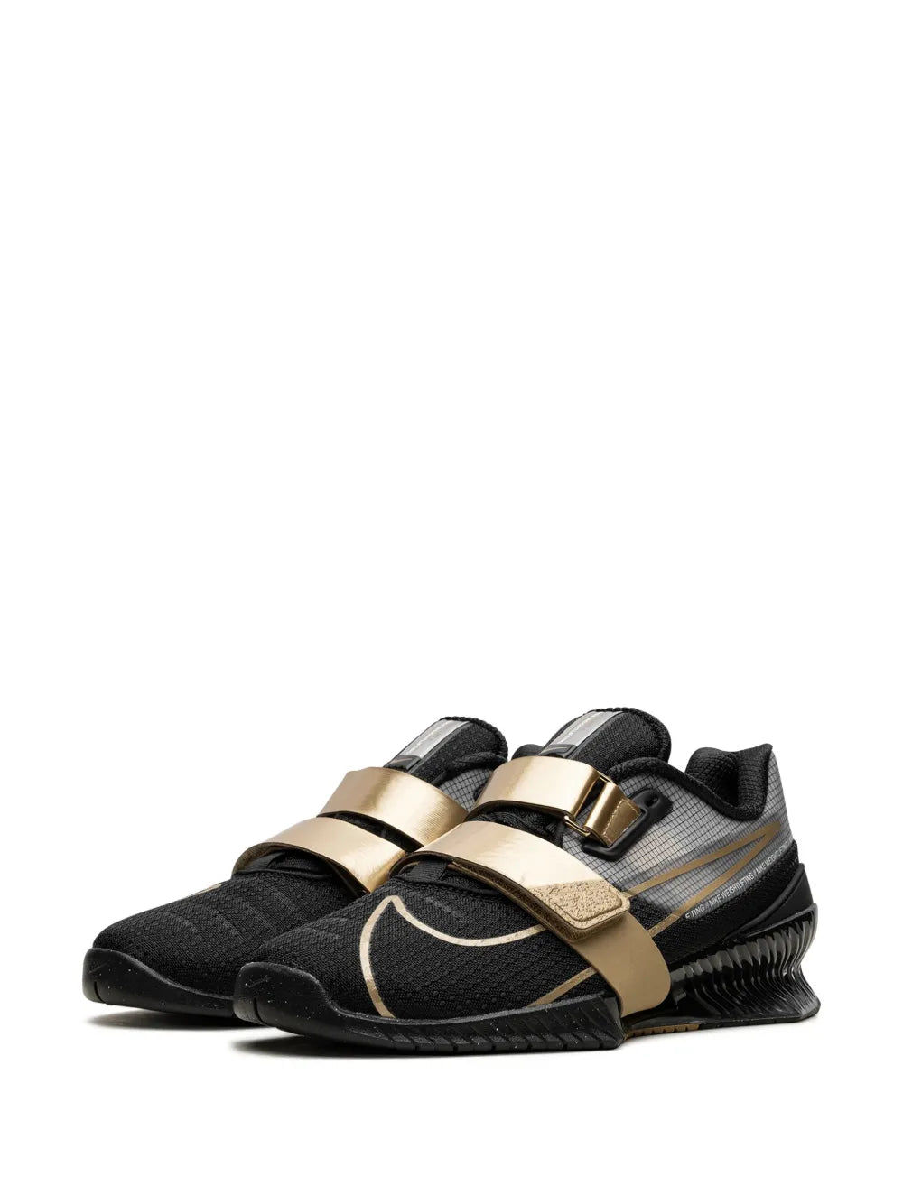 Nike Romaleos 4 Black/Metallic Gold Weightlifting Shoes