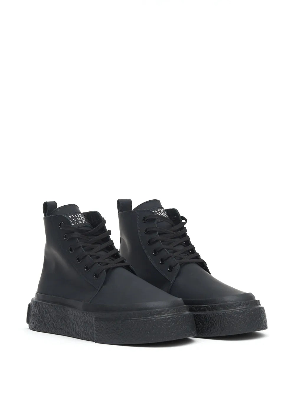 Mm6 Maison Margiela High-Top Leather Sneakers