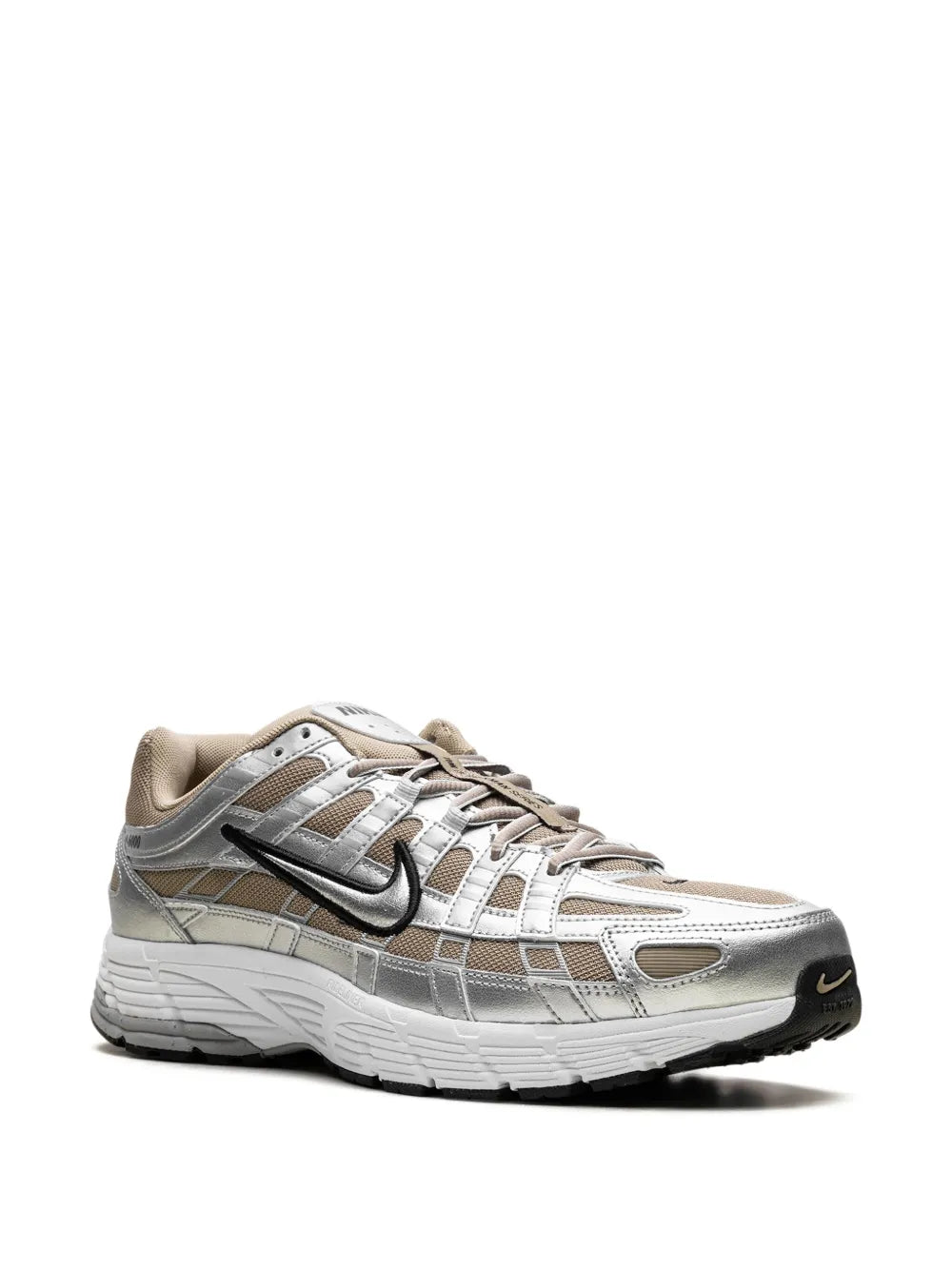 Nike P-6000 Khaki Metallic Silver Sneakers