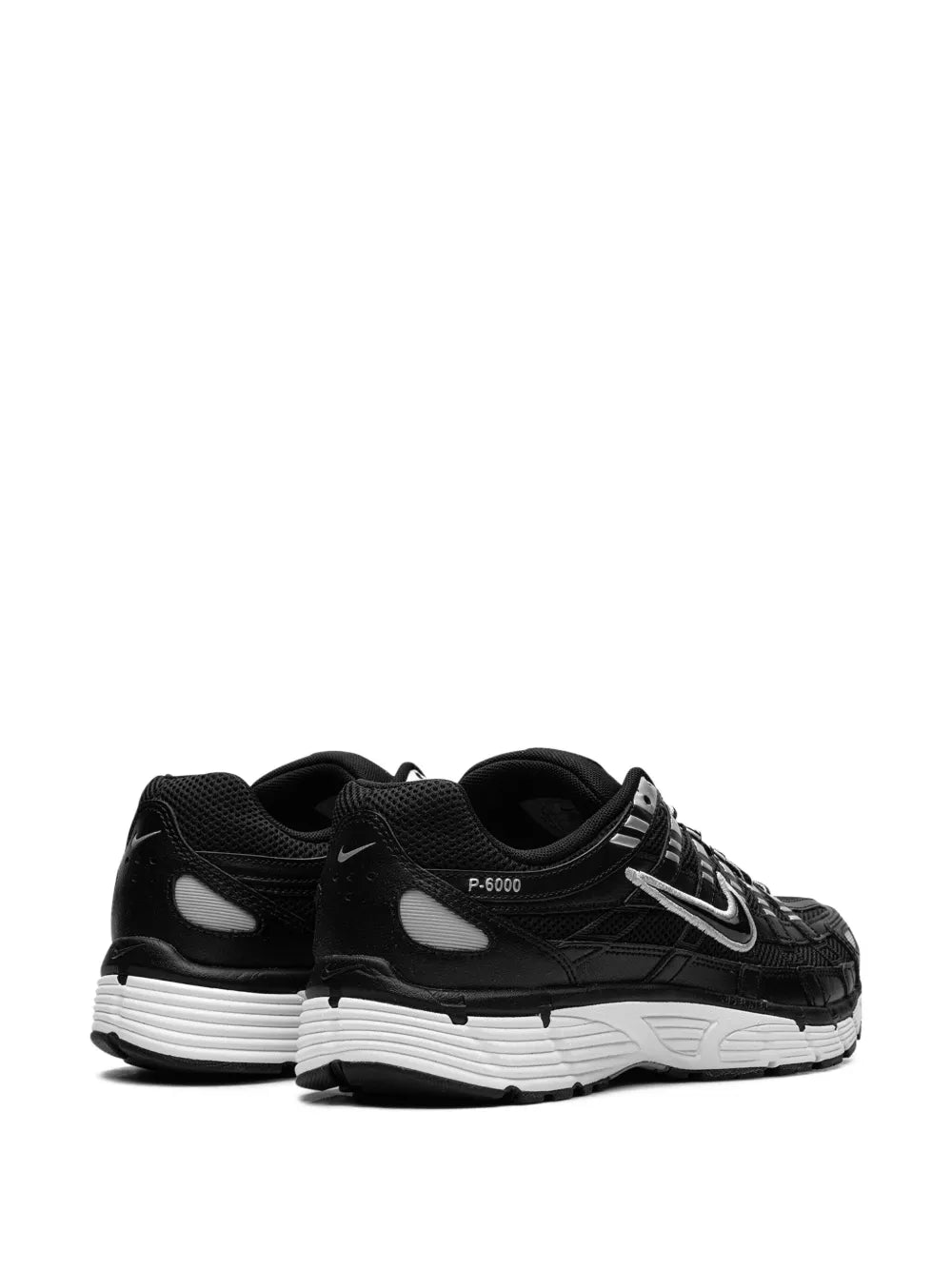 Nike P-6000 Black/White/Metallic Silver Sneakers